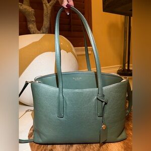 Kate Spade Margaux Large Work Tote – Emerald Green over 50% Off Original Price
